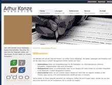 Tablet Screenshot of konze.de